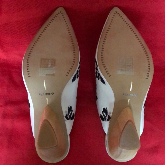 BRAND NEW DOLCE VITA BEADED LEATHER MULES 8 - Picture 6 of 8